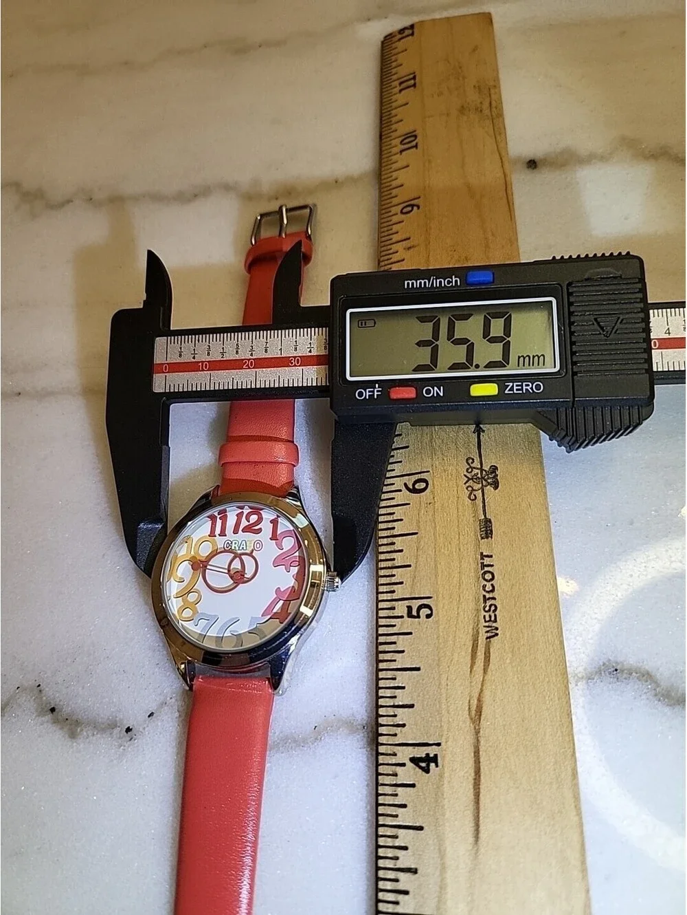 Crayo Crazy For Pastels Silver Tone Case 36 mm Band Watch Fits Up To 8